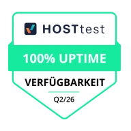 Hosttest Qualitätssiegel Q2 2026